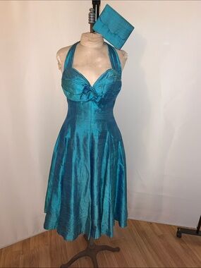 Custom made Silk halter dress 90’s  TV Lois & Clark S / 4